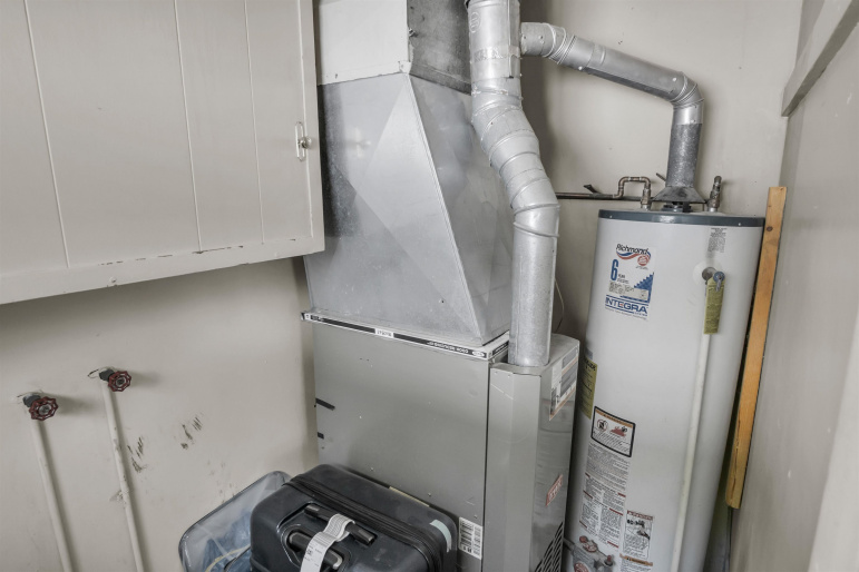 Separate gas line and electric panel